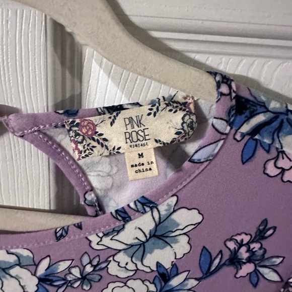 Lavender Dress with flowers - Picture 3 of 3